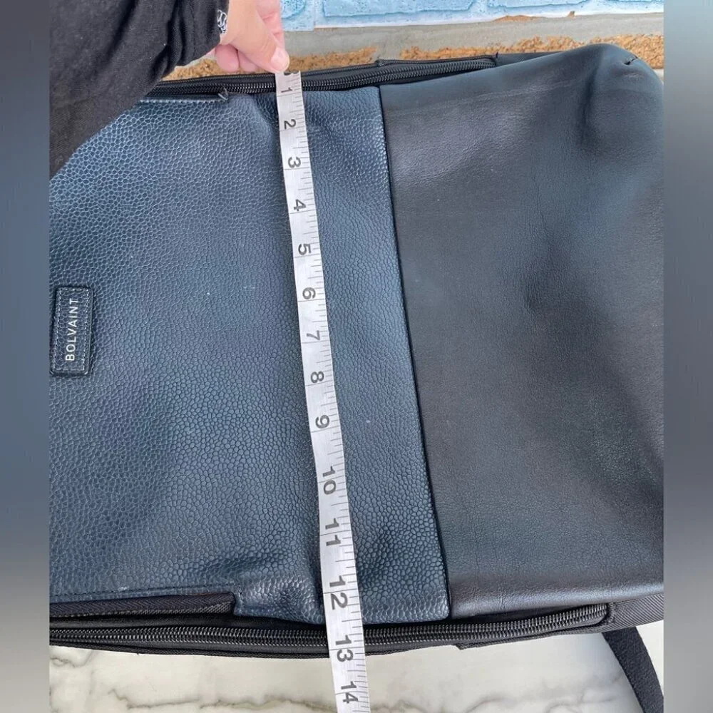 Bolvaint Giles leather and canvas backpack